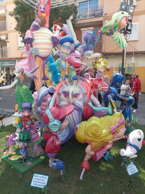 Puerto de Sagunto, Valencia, İspanya Fallas 2024