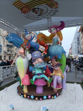 Puerto de Sagunto, Valencia, İspanya Fallas 2024
