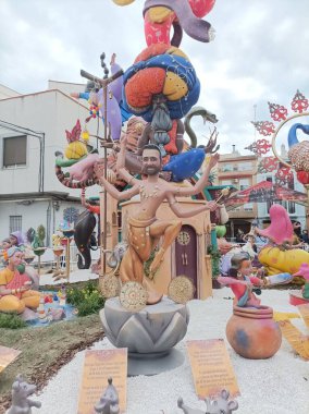 Puerto de Sagunto, Valencia, İspanya Fallas 2025