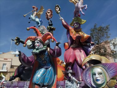 Puerto de Sagunto, Valencia, İspanya Fallas 2024