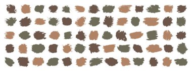 Fırça darbesi. Konuşma balonu. Boya fırçası. Grunge tasarım elemanı. Kirli acil durum afişi. Vektör illüstrasyonu