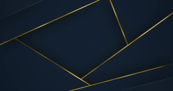 Abstract Luxury Backgrounds Golden Metallic Striped Grid Geometric Graphic Motion — Videoclip de stoc