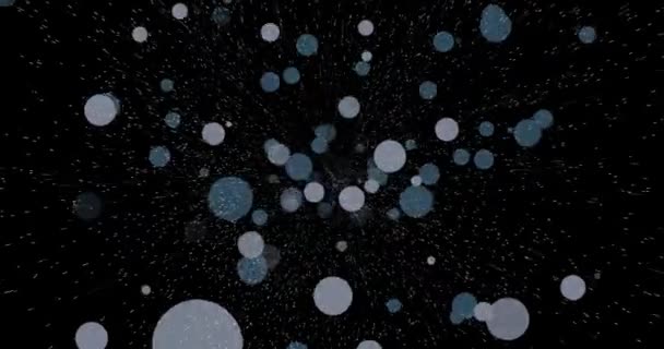 Bokeh Μαγικό Στυλ Σχεδίασης Κίνησης Μαύρο Φόντο Βιντεοσκοπημένο Βίντεο Glitter — Αρχείο Βίντεο