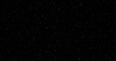 Yıldız hareketiyle, parıldayan veya yanıp sönen yıldızlarla ve sisli animasyonla uzaydan gerçekçi bir yıldız alanı boyunca uçmak..