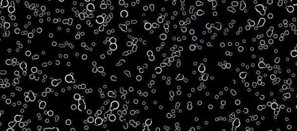 Abstrakt Luft Bakgrund Vit Blå Röd Bubbla Partiklar Bubblor Animation — Stockvideo