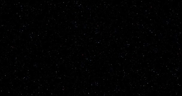 Mit Sternenbewegung Funkelnden Oder Blinkenden Sternen Und Dunstanimation Durch Realistisches — Stockvideo