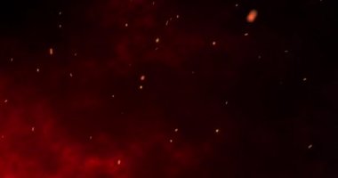 Siyah arka planda yangın ya da toz. Siyah arkaplanda kıvılcımlar