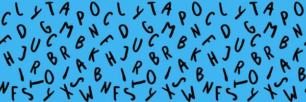 Vorlage Mit Dem Bild Von Tastatursymbolen Buchstabensatz Oberflächenvorlage Blauer Hintergrund — Stockfoto