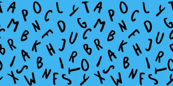 Klavye Sembolleri Ile Şablon Bir Dizi Mektup Yüzey Şablonu Mavi — Stok fotoğraf