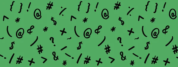 Pattern Image Keyboard Symbols Punctuation Marks Template Applying Surface Green — Stock Photo, Image