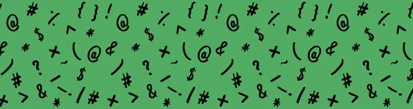 Pattern Image Keyboard Symbols Punctuation Marks Template Applying Surface Green — Stock Photo, Image