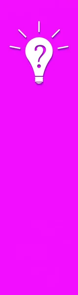 Witte Gloeilamp Met Schaduw Roze Achtergrond Illustratie Van Het Symbool — Stockfoto