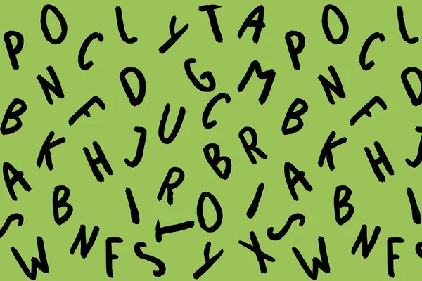 具有键盘符号图像的模板 一套字母 表面模板 豌豆背景 横向图像 — 图库照片
