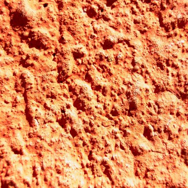 Duvara sürülen boyanın kaba dokusu. Soyut doku. Kare resim.