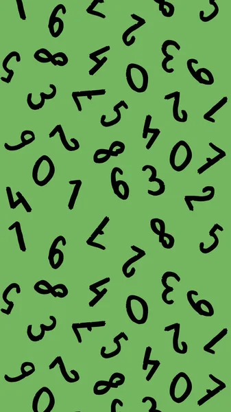 Șablon Imaginea Simbolurilor Tastaturii Set Numere Şablon Suprafaţă Fundal Verde — Fotografie, imagine de stoc