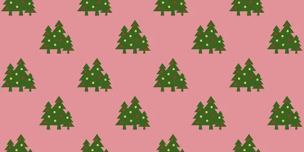 蓝色红色背景的绿树和球的图像 新年和圣诞节的象征 表面覆盖模板 用于插入站点的横幅 3D图像 3D渲染 — 图库照片
