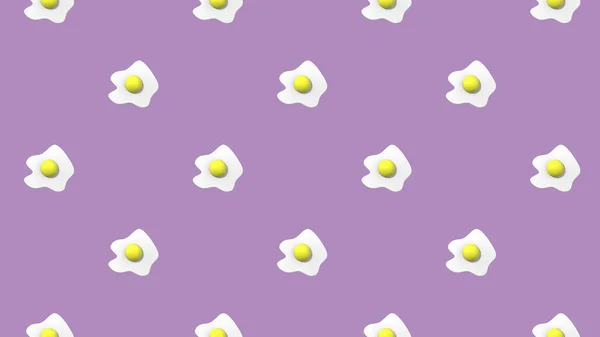Pattern Image Chicken Egg Pastel Purple Purple Backgrounds Egg Yolk — Stock Photo, Image