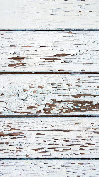 texture of old wood. white paint has come off. Vertical image.