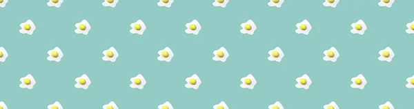 Vzor Obrázek Kuřecího Vejce Pastelově Zeleném Modrém Pozadí Vejce Kulatým — Stock fotografie