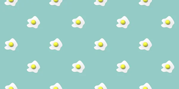 Μοτίβο Εικόνα Του Αυγού Κοτόπουλου Παστέλ Πράσινο Μπλε Φόντο Αυγό — Φωτογραφία Αρχείου