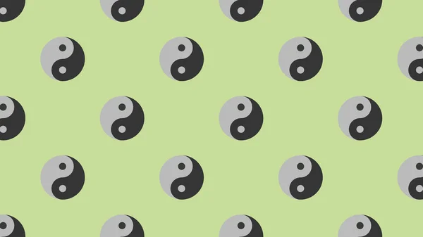 Vzor Obrázek Yin Yang Symbol Pastelové Hrášku Pozadí Symbol Opaku — Stock fotografie