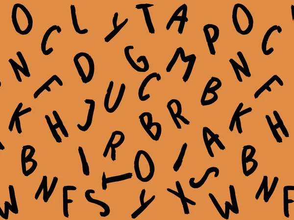 Template Image Keyboard Symbols Set Letters Surface Template Yellow Orange — Stock Photo, Image