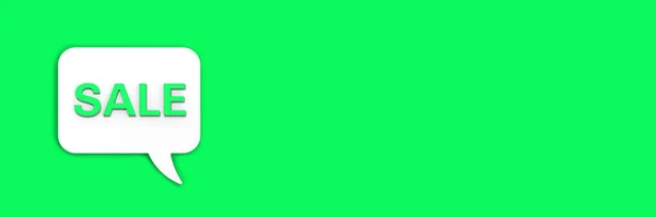 Zielony Procent Tablicy Białą Wiadomością Sygnał Wypłaty Odsetek Powiadomienia Rabatowe — Zdjęcie stockowe