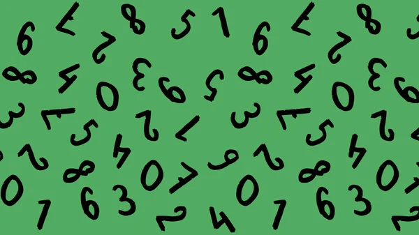 Klavye Sembolleri Ile Şablon Bir Dizi Sayı Yüzey Şablonu Yeşil — Stok fotoğraf