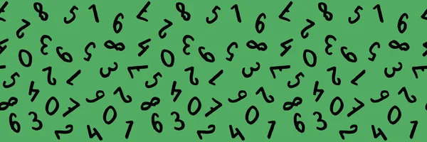 キーボード記号のイメージのテンプレートです 数字のセットだ 表面テンプレート 緑の紫の背景 サイトへの挿入のためのバナー 水平像 — ストック写真