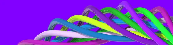 Abstract Image Elements Different Colors Form Spiral Multicolored Spiral Horizontal — Zdjęcie stockowe