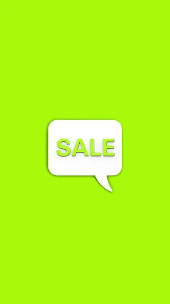 Green Percent Sign White Message Board Interest Withdrawal Signal Discount — Stock Photo, Image