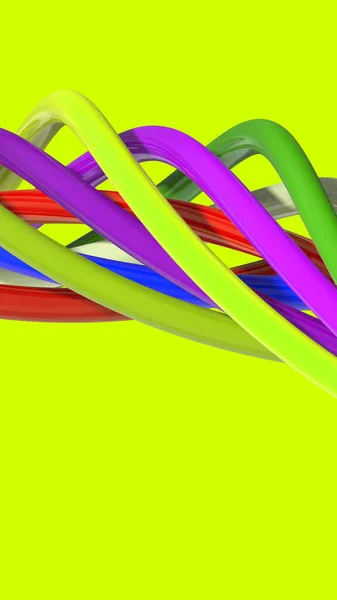 Абстрактне Зображення Елементи Різних Кольорів Утворюють Спіраль Різнокольорова Спіраль Вертикальне — стокове фото