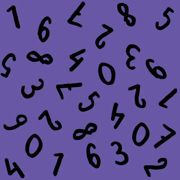 키보드 이미지가 주형이죠 숫자들의 집합입니다 보라색 사각형 — 스톡 사진