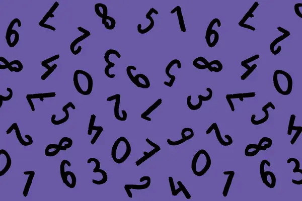 키보드 이미지가 주형이죠 숫자들의 집합입니다 보라색 이미지 — 스톡 사진