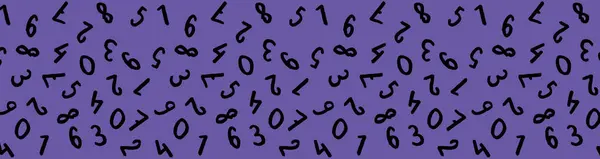 Шаблон Изображением Символов Клавиатуры Набор Чисел Шаблон Поверхности Фиолетовый Фон — стоковое фото