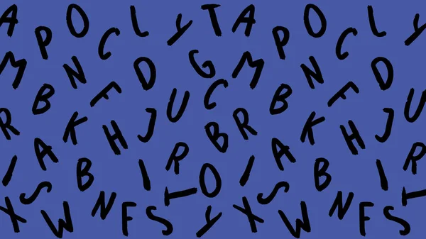 Шаблон Зображенням Символів Клавіатури Набір Літер Шаблон Поверхні Фіолетовий Синій — стокове фото