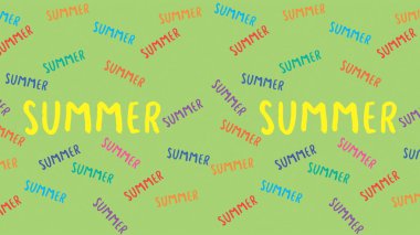 Desen. Renkli bir yazı andırıyor. Yüzeyde kaplama şablonu. Yatay resim