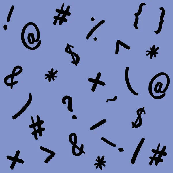 Pattern Image Keyboard Symbols Punctuation Marks Template Applying Surface Pastel — ストック写真