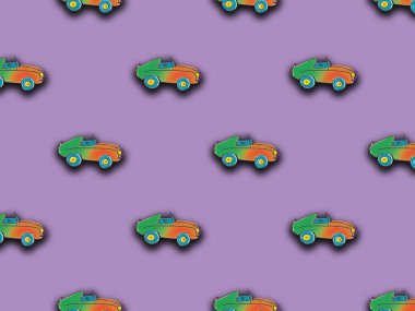 Boyanmış bir araba görüntüsü var. Bir şeyin üstüne bir şey yerleştirmek için bir şablon. Yatay resim.