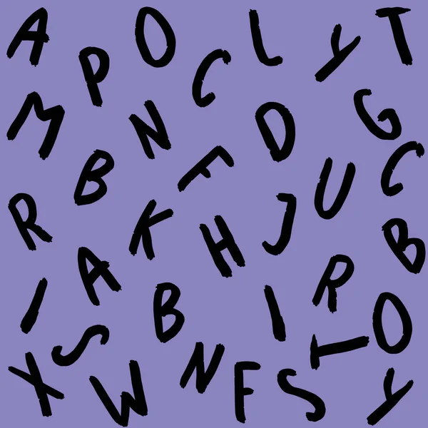 キーボードシンボルをイメージしたテンプレート 手紙のセット サーフェステンプレート ブルーバイオレットの背景 スクエア画像 — ストック写真