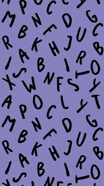 Vorlage Mit Dem Bild Von Tastatursymbolen Buchstabensatz Oberflächenvorlage Blauvioletten Hintergrund — Stockfoto