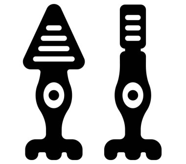 ui ux simgesi, web sitesi, uygulama, sunum, broşür vb için fotoreseptör hücresi, rod hücresi ve koni hücresi çizimi.