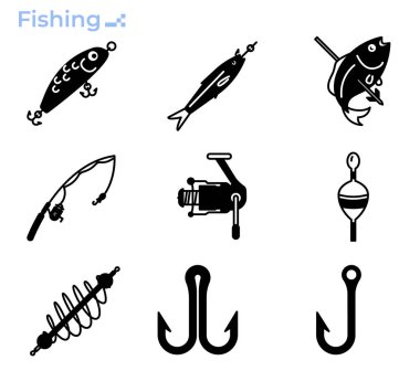 Balıkçılık malzemesi seti.