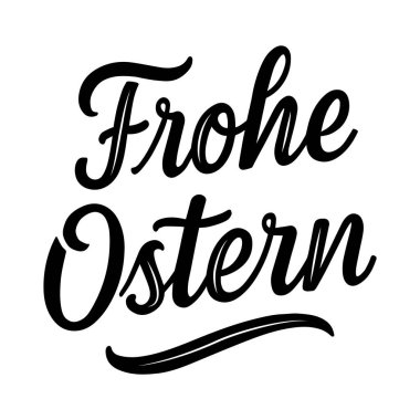 Frohe Ostern harfleri, Almanca 'da 