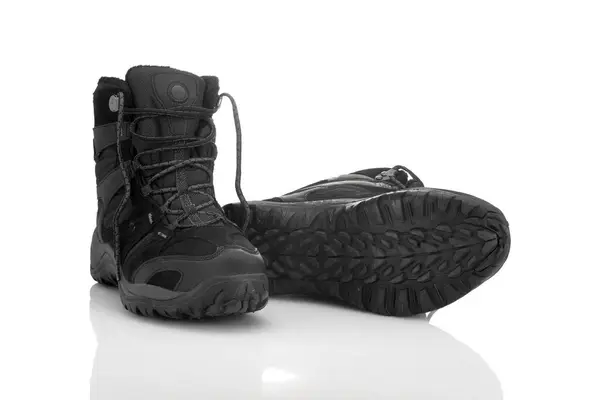 Sturdy Shoes Hiking Rough Terrain Isolated White Background — Stock Photo, Image