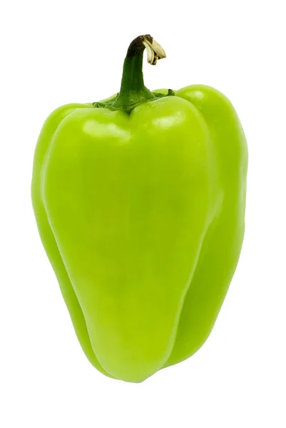 stock image Red ripe peppers close-up shot on a white background.