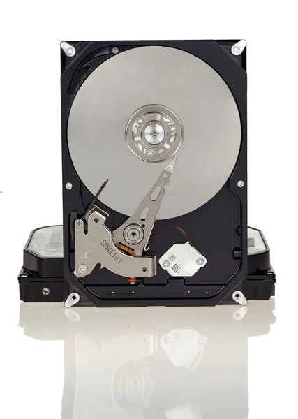 Bilgisayarınızın Sabit Diskinde Demonte Beyaz Bir Arka Plan Üzerinde Izole — Stok fotoğraf