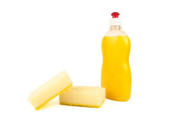 Detergente Botella Paños Sintéticos —  Fotos de Stock
