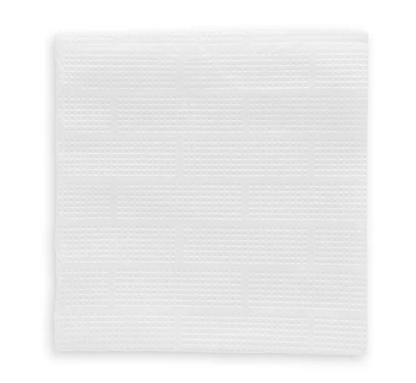 Square Corrugated Napkin Isolated White Background — Stock Photo, Image