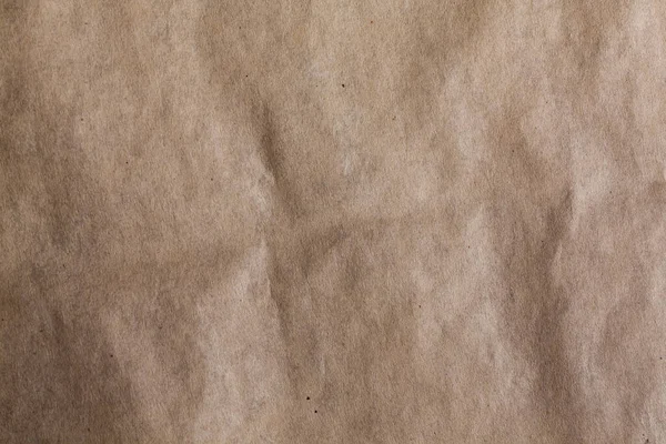 Papel Velho Pergaminho Amassado Marrom Textura Áspera — Fotografia de Stock